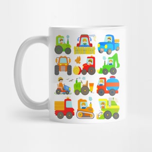 Farm Tractor Boys Girls Cute Agricultural Vehicle Design Mug